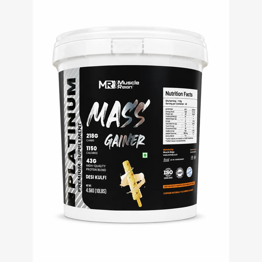 Muscle Reign Platinum Mass Gainer — Desi Kulfi